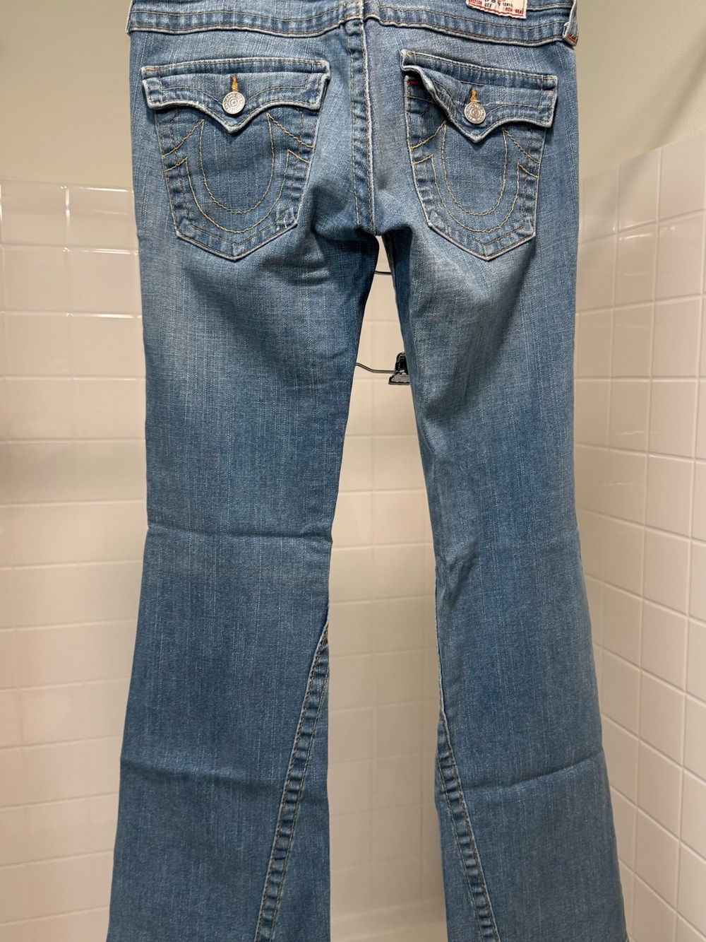 True Religion Women's Medium Blue Flare Jeans
